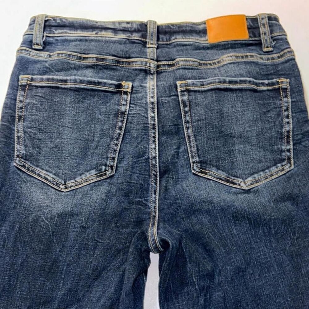 Bke Women's Blue and Navy Jeans - Picture 6 of 6